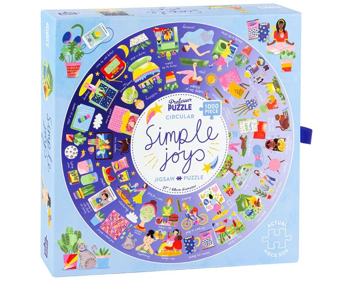 Jigsaw Library: The Simple Joys Circular Jigsaw (1000 pcs)
