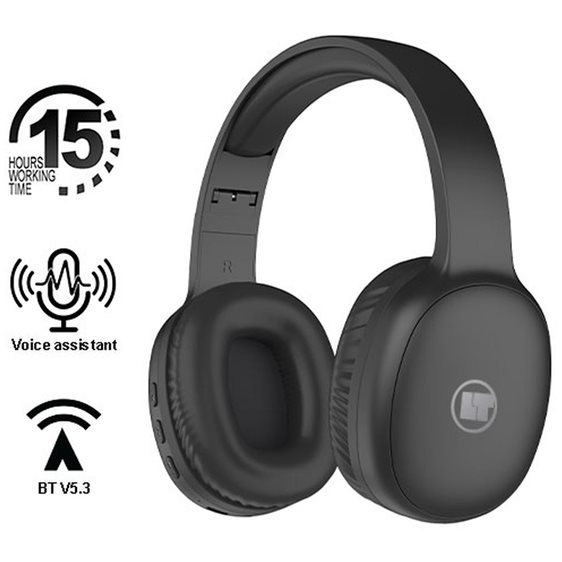 LAMTECH BT5.3 FOLDABLE HIGH FIDELITY HEADPHONES BLACK