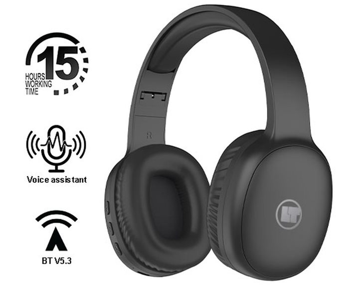 LAMTECH BT5.3 FOLDABLE HIGH FIDELITY HEADPHONES BLACK