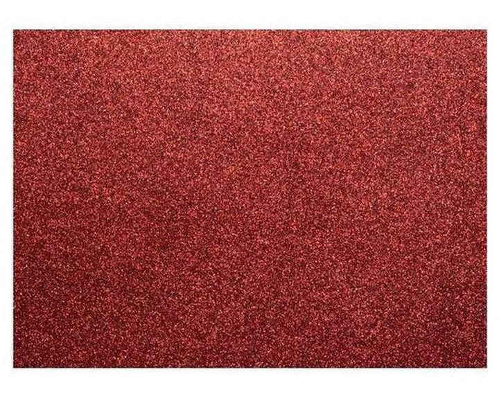 Χαρτόνι Glitter 50x70 Red 300GR 10TEM