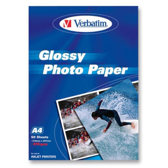 Χαρτί Photo Paper Glossy Verbatim Α4 215gr 50Φ