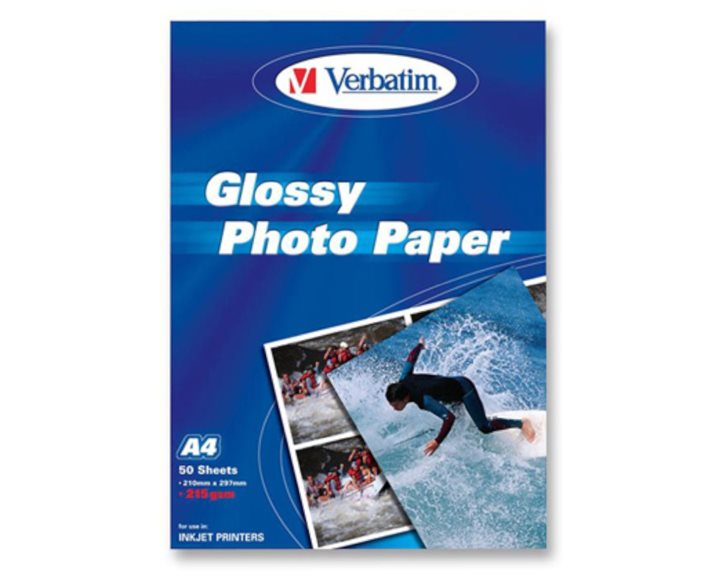 Χαρτί Photo Paper Glossy Verbatim Α4 215gr 50Φ