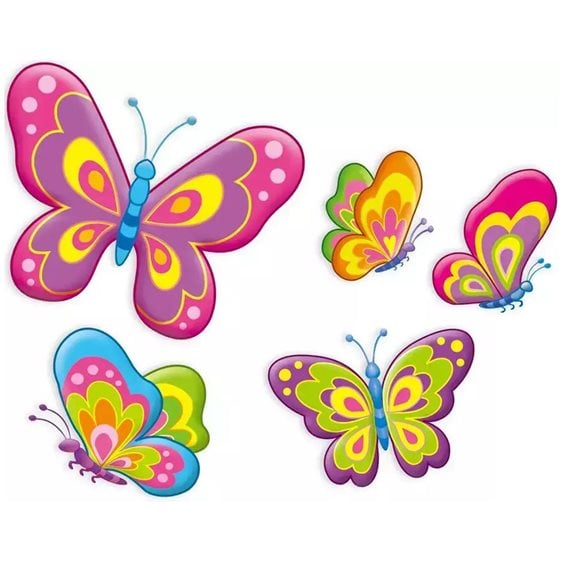 Κατασκευή Από Γύψο 18,5Χ5Χ22 Εκ Πεταλούδες
