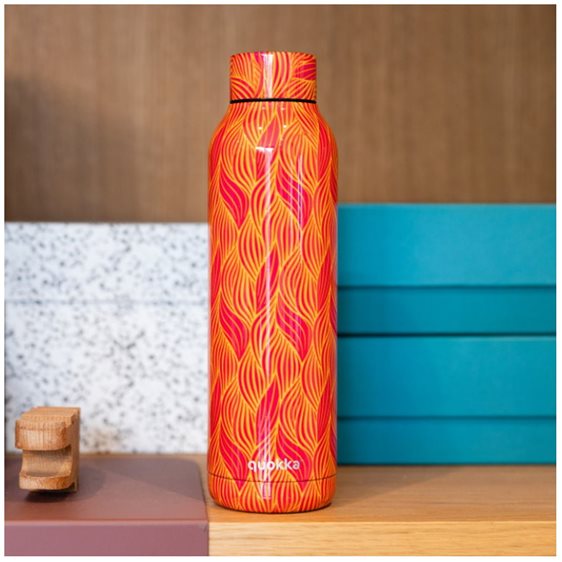 Παγούρι Θερμός Ανοξείδωτος Quokka 630ml l Solid Orangle Bloom