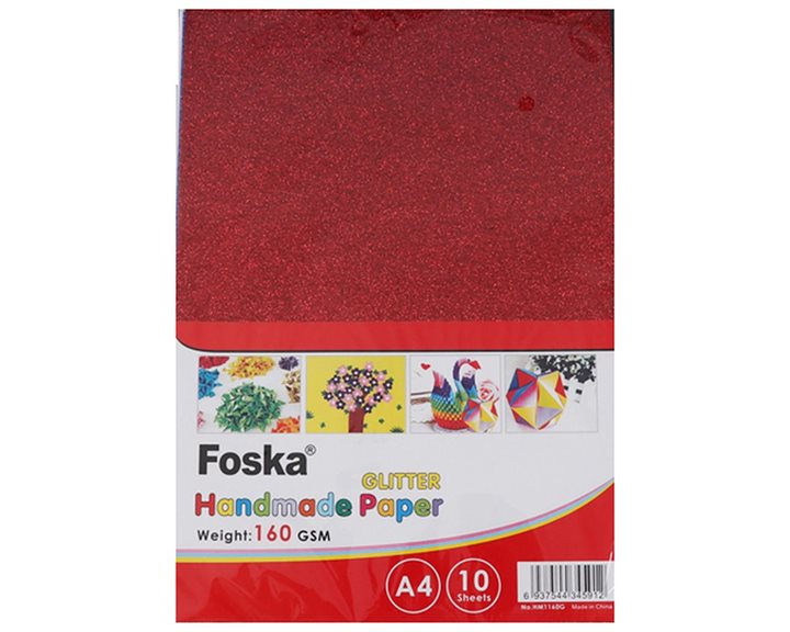 Χαρτόνι Glitter 20x30 160gsm 10τεμ Mix