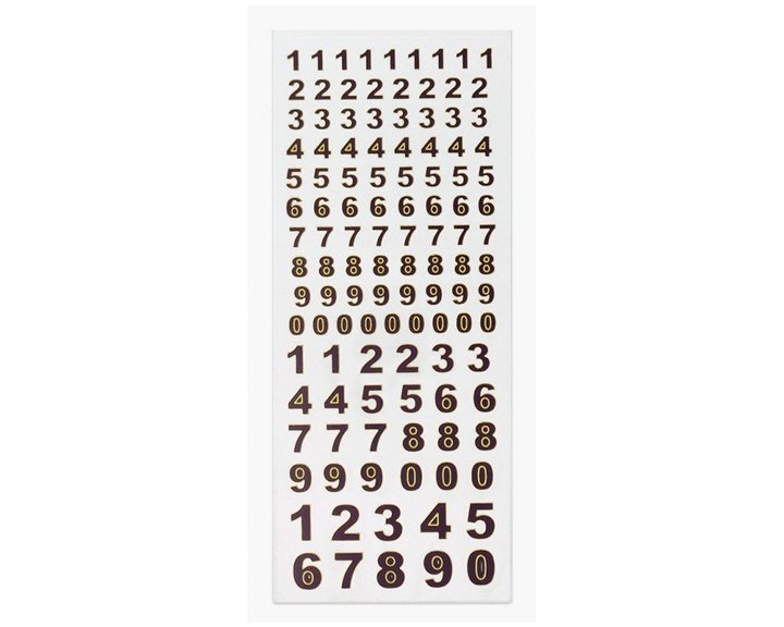 Αυτοκόλλητα Fun Stickers 329 Black Numbers 31x11cm