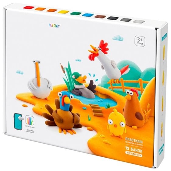 Κατασκευές Με Πηλό Hey Clay Farm Birds 3+ 440052