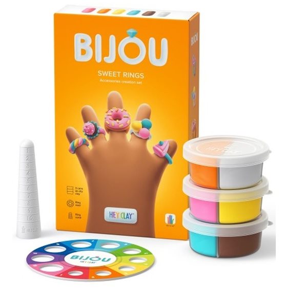 Κατασκευές Με Πηλό Hey Clay Bijou Sweet Rings 30120