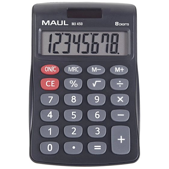 Αριθμομηχανή Maul MJ450 8 Ψηφίων Junior Black
