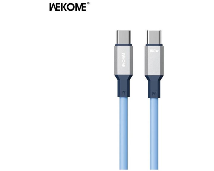 Charging Cable WK 100W TYPE-C/TYPE-C Tint II Blue 1,2m WDC-17