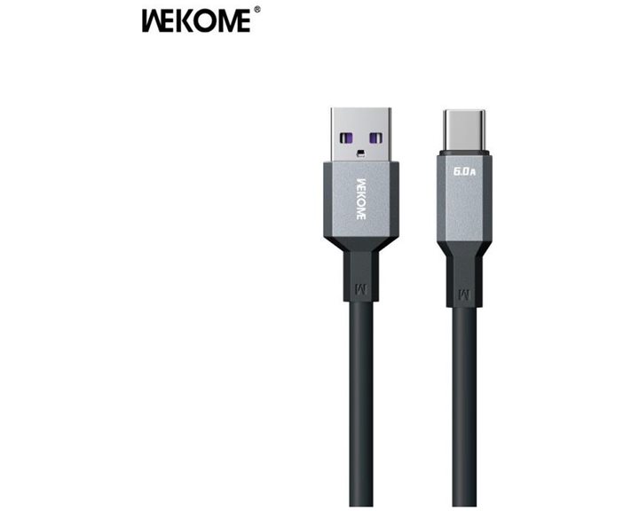 Charging Cable WK TYPE-C Tint II Black 1,2m WDC-17a 6A