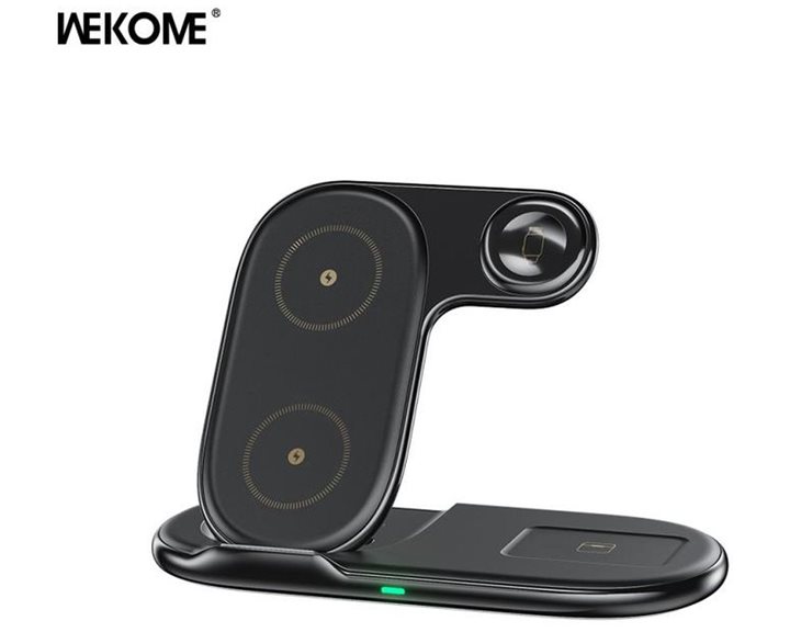 Wireless Magnetic Charger/Stand 3in1 15W WK WP-U167 Black