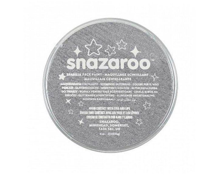 Snazaroo 18 ml Κρέμα Face Painting Sparkle Metal Grey