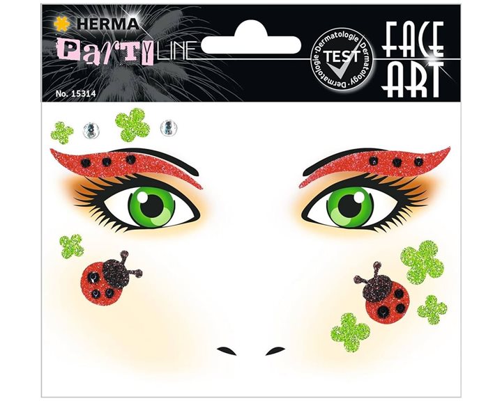 Αυτοκόλλητα Face Art Herma Ladybug 15314