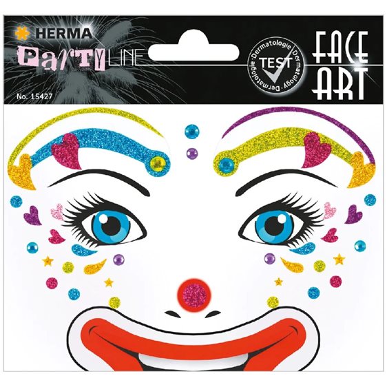 Αυτοκόλλητα Face Art Herma Clown Lotta 15427