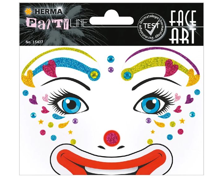 Αυτοκόλλητα Face Art Herma Clown Lotta 15427