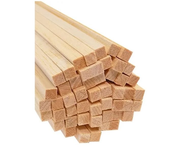 Ράβδος balsa Τετράγωνη 100cm 8x8