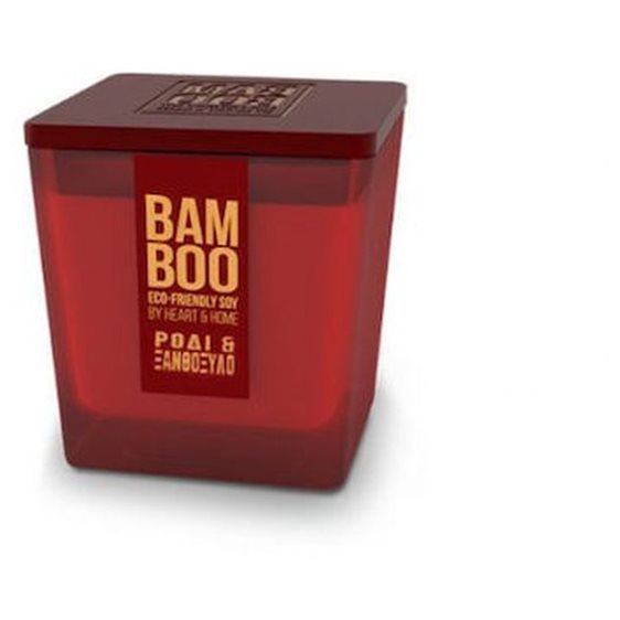Κερί Bamboo Heart &Home Ρόδι και Ξανθόξυλο 80g