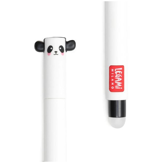 Legami Milano Erasable Στυλό Gel 0.7mm με Μαύρο Mελάνι Panda EPBLAKIT1