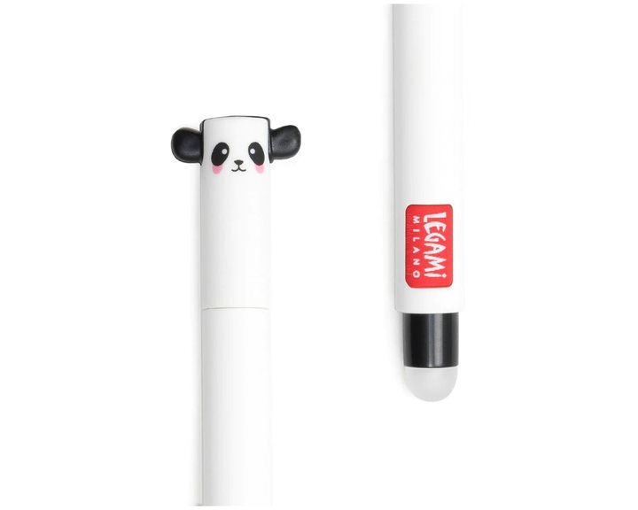 Legami Milano Erasable Στυλό Gel 0.7mm με Μαύρο Mελάνι Panda EPBLAKIT1