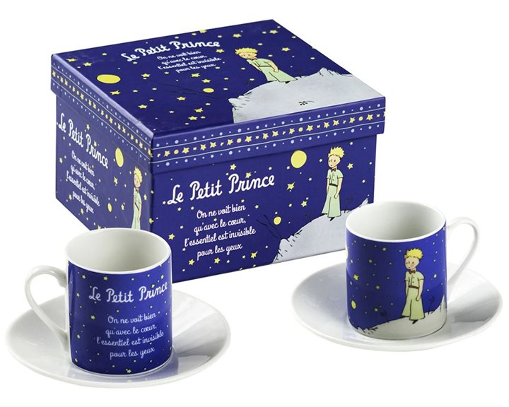 Enesco Σετ με 2 Μικρές Κούπες Le Petit Prince Nuit Etoilee