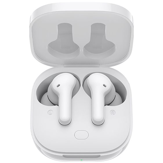 QCY T13 TWS White Dual Driver 4-Mic Noise Cancel. True Wireless Earbuds - Quick Charge 380mAh