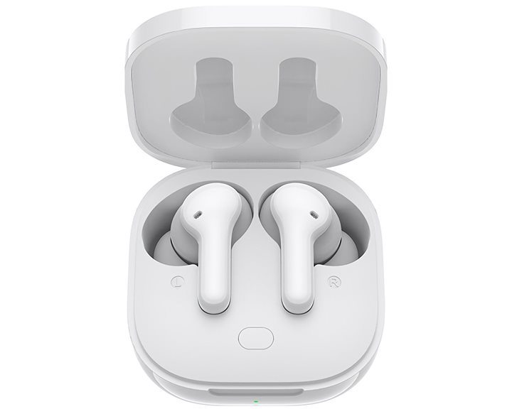 QCY T13 TWS White Dual Driver 4-Mic Noise Cancel. True Wireless Earbuds - Quick Charge 380mAh
