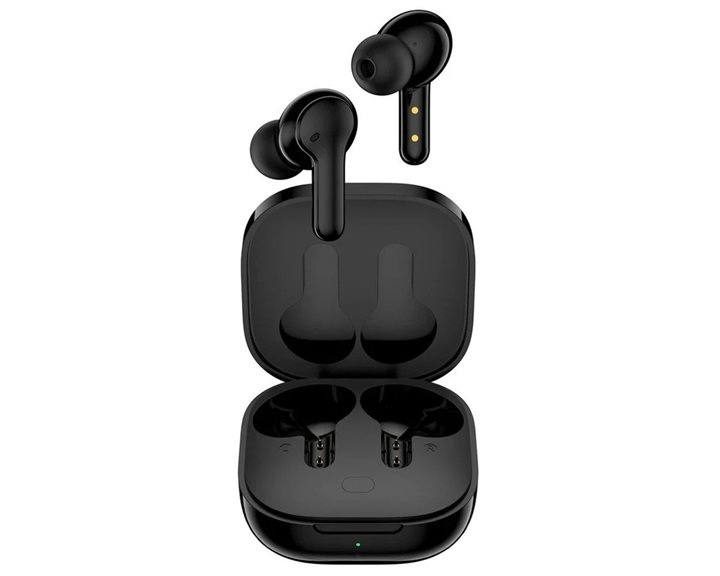 QCY T13 TWS Black Dual Driver 4-Mic Noise Cancel. True Wireless Earbuds - Quick Charge 380mAh