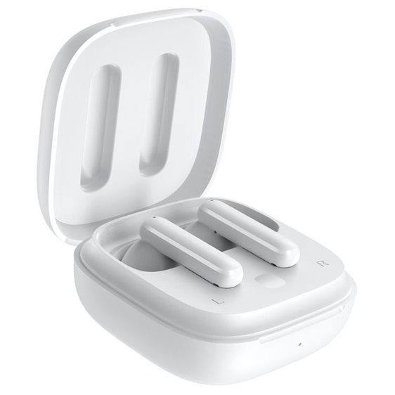 QCY T13 ANC White - TWS 10mm Dynamic Driver, 4-Mic 28dB ANC, Bluetooth 5.3, 7Hr-30Hr, 75ms Latency