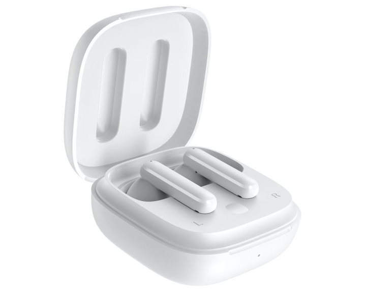 QCY T13 ANC White - TWS 10mm Dynamic Driver, 4-Mic 28dB ANC, Bluetooth 5.3, 7Hr-30Hr, 75ms Latency