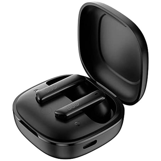 QCY HT05 Melobuds ANC TWS Black Dual Driver 6-Mic Noise Cancel. True Wireless Earbuds - 10mm Drivers