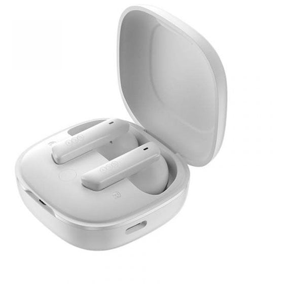 QCY HT05 Melobuds ANC TWS White Dual Driver 6-Mic Noise Cancel. True Wireless Earbuds - 10mm Drivers