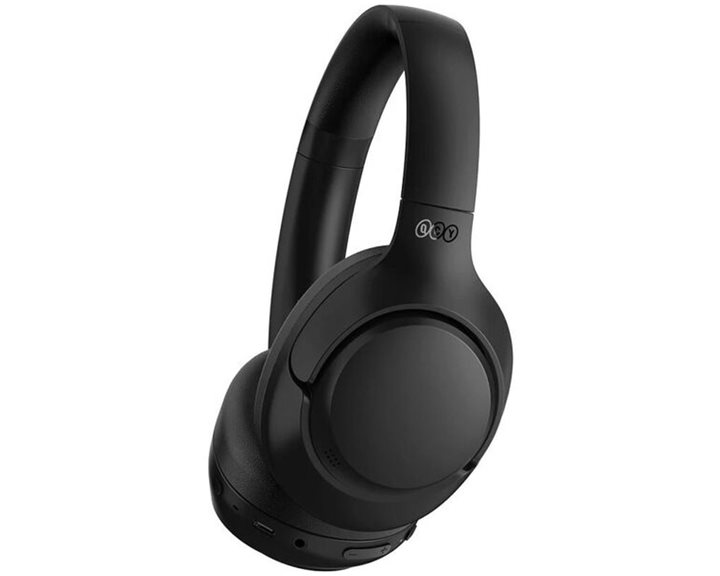 QCY H3 High-Res Headset Black W. Mic, Active Noise Canceling With 4 Mode ANC 60h Multipoint