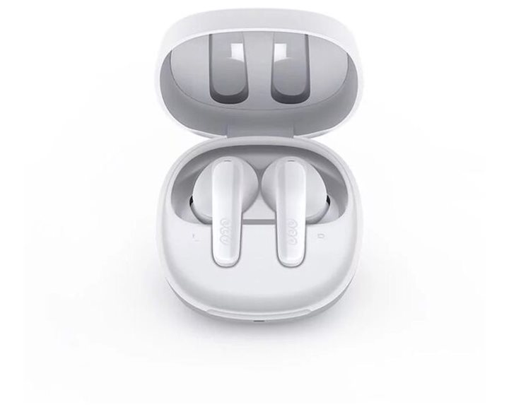 QCY T13X TWS White - 30 hour battery True Wireless  in-ear earbuds Quick Charge 380mAh Gaming 0,068s