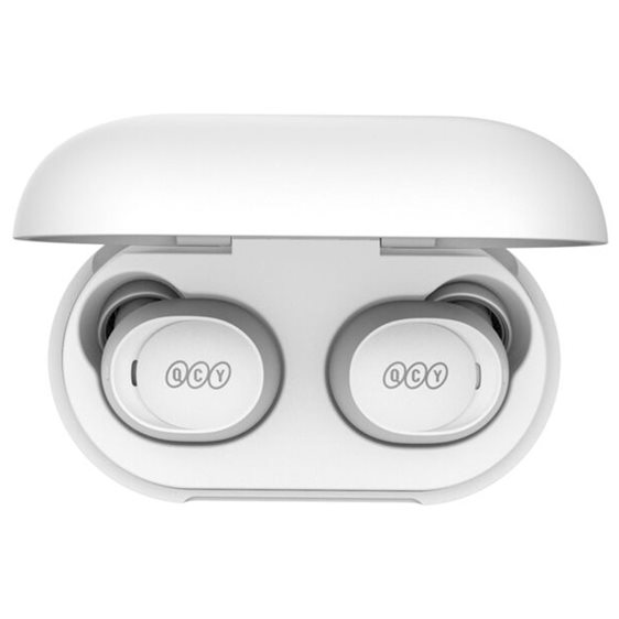 QCY Arcbuds Lite T27 White, Bluetooth 5.3 ENC IPX4 Sweatpfoof 8h - 32h battery, 68ms latency