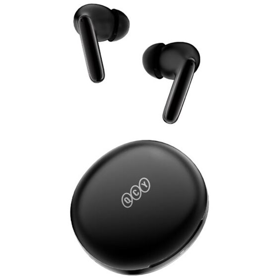 QCY T13 ANC 2 Black - TWS 28dB Active Noise Canceling 10mm Drivers, BT 5.3 30 Hours True Wireless
