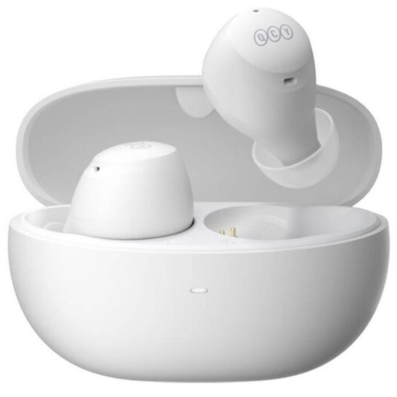 QCY HT07 ArcBuds TWS White - ANC Music Earbuds, 40dB 6 Microphone ANC & PNC, 32h Battery