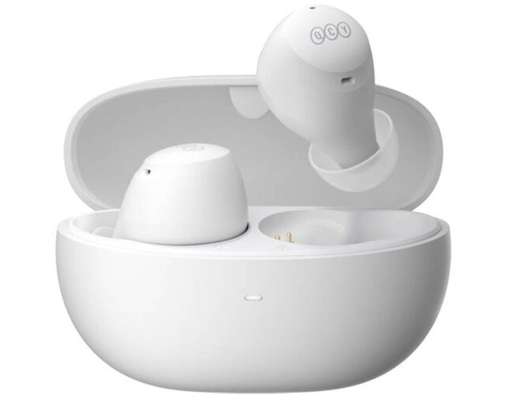 QCY HT07 ArcBuds TWS White - ANC Music Earbuds, 40dB 6 Microphone ANC & PNC, 32h Battery