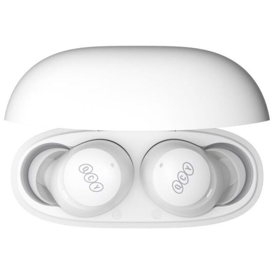 QCY HT07 ArcBuds TWS White - ANC Music Earbuds, 40dB 6 Microphone ANC & PNC, 32h Battery