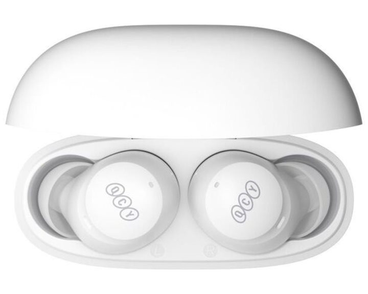 QCY HT07 ArcBuds TWS White - ANC Music Earbuds, 40dB 6 Microphone ANC & PNC, 32h Battery