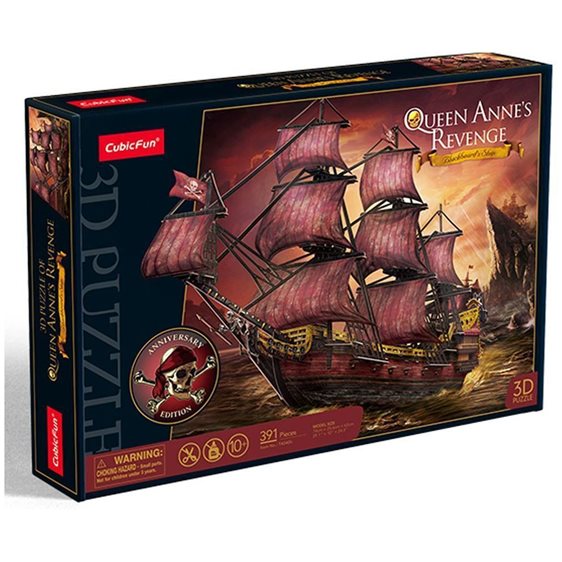 Πάζλ Cubic Fun - 3D Puzzle Queen Anne's Revenge Blackeard Ship