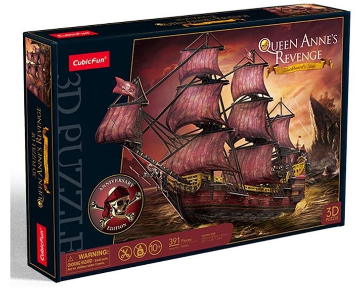 Πάζλ Cubic Fun - 3D Puzzle Queen Anne's Revenge Blackeard Ship