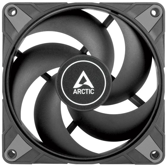 ARCTIC P12 Max (Black) - 120mm Case Fan - dual ball bearing - max 3300 RPM - PWM regulated