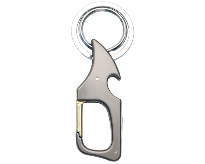Icon Μπρελόκ Μεταλλικό Νίκελ με Διπλό Κρίκο Multifunctional