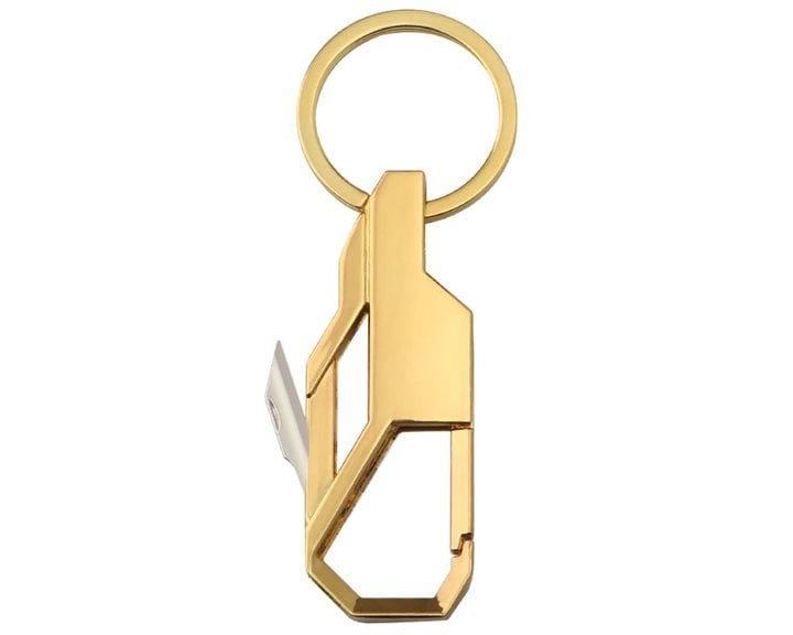 Icon Μπρελόκ Μεταλλικό Χρυσό Multifunctional