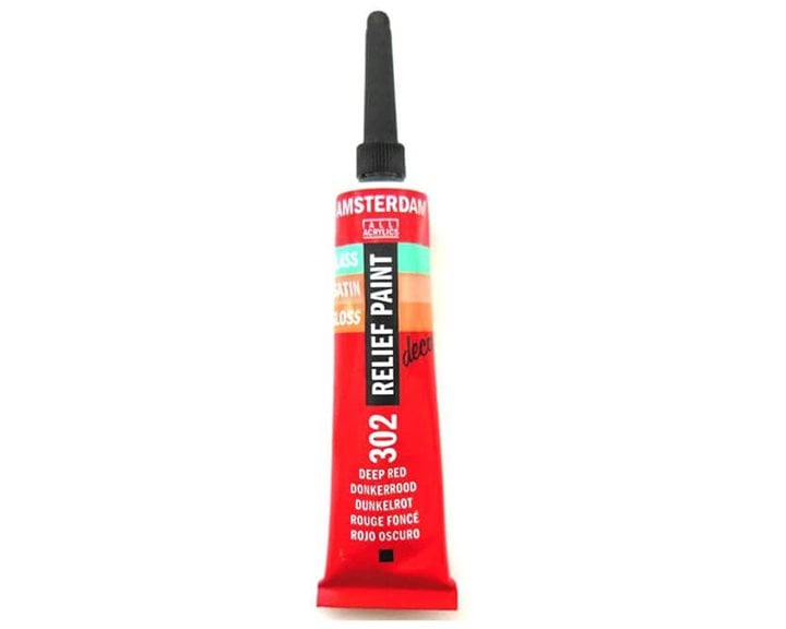 Χρώμα Decorfin Relief 20ml Deep Red