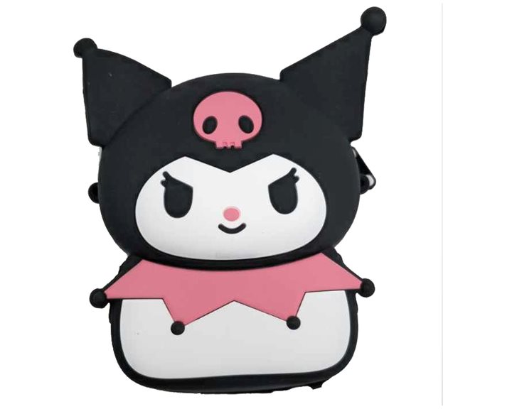 Icon Τσαντάκι Σιλικόνης Sanrio Kuromi Μαύρο