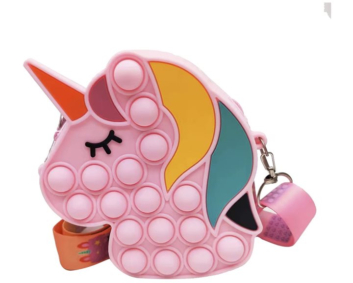 Icon Τσαντάκι Anti-Stress Unicorn 2 Fancy Ροζ