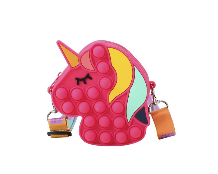 Icon Τσαντάκι Anti-Stress Unicorn 2 Fancy Φούξια