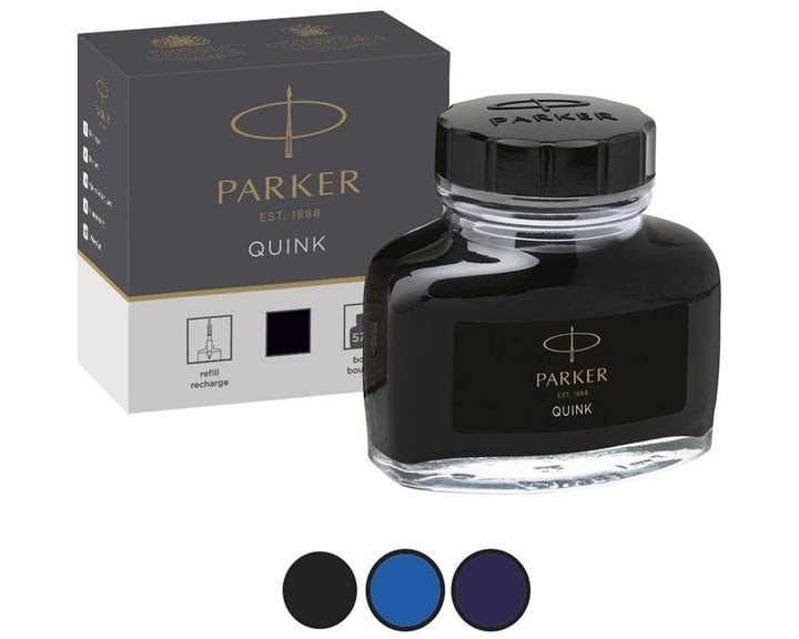Parker Quink Ανταλλακτικό Μελάνι 57ml Bottles Black